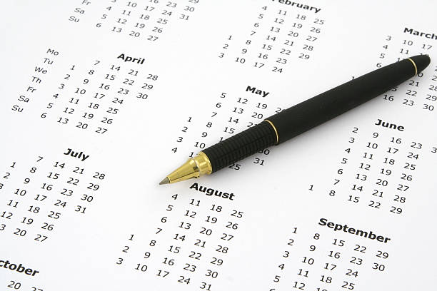 istock calendar and ballpoint pen #2 140459611