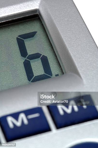 Six Stock Photo - Download Image Now - Business, Calculator, Close-up