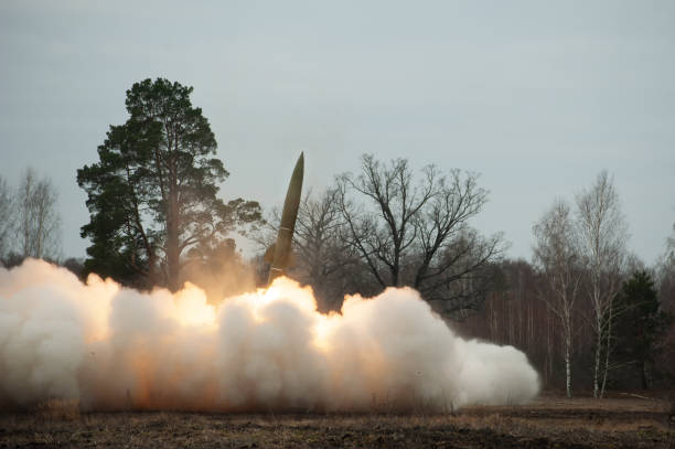 로켓 발사, 6 프레임 시퀀스. #2 스톡 사진