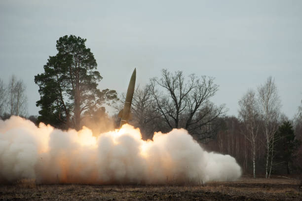 Rocket launching, 6 frames sequence. #2 - fotografia de stock