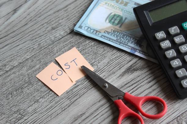 istock Financial, cost cutting, reduce expenses concept 1404602760