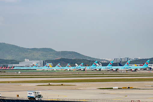 25 April 2021, Incheon International Airport, Incheon City, South Korea, View of Terminal 2 at Incheon International Airport ICN