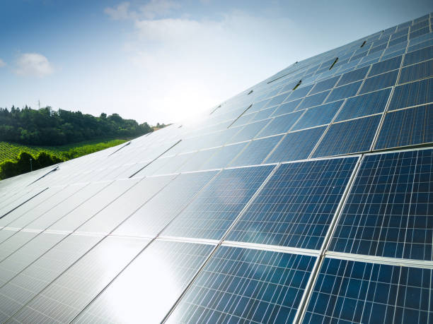 istock Green energy - Solar Panels farm 1404604938