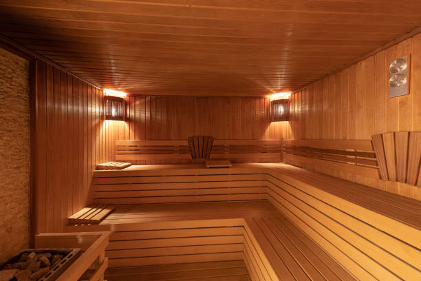istock Interior of Finnish sauna. 1404610265
