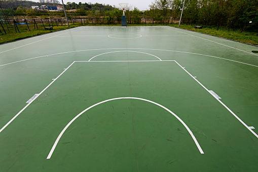 outdoor basketball court