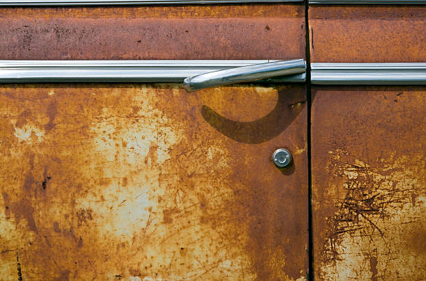 Rusted Car Door stock photo