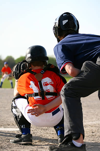 istock Baseball catcher and umpire 140461510