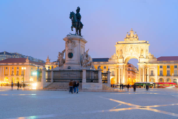 istock Commerce square in Lisbon, Portugal 1404615237