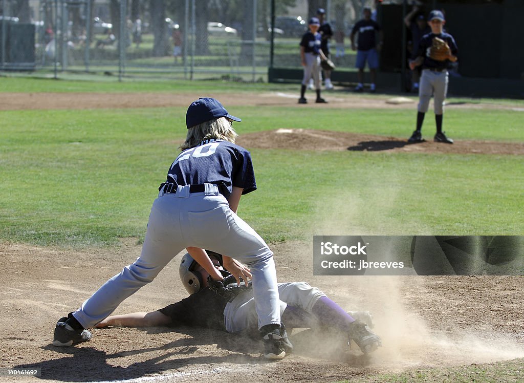 Beisebol-etiqueta na Terceira Base - Foto de stock de Beisebol royalty-free