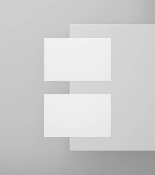 istock Blank white business name card mockup 1404618625