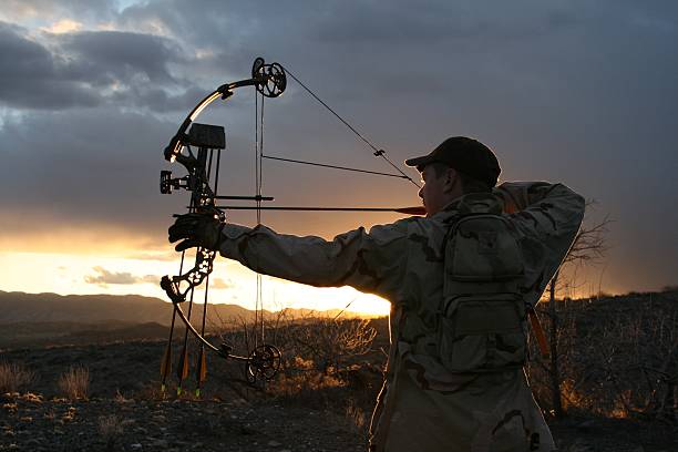 laço hunter - arco e flecha - fotografias e filmes do acervo