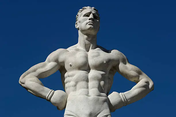 Photo of boxer modern sculpture