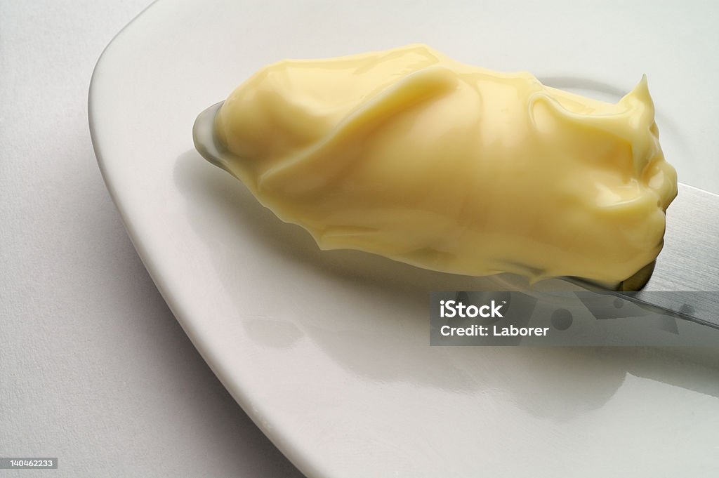 Mayonnaise, margarine oder butter auf ein Messer Spitze - Lizenzfrei Mayonnaise Stock-Foto