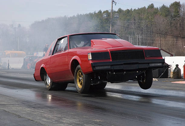 GTO launch Car launching of the start. drag racing stock pictures, royalty-free photos & images