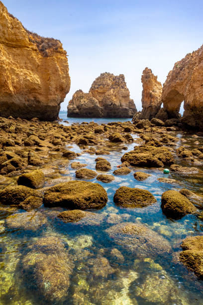 Ponta da Piedade Lagos in Algarve, Portugal stock photo