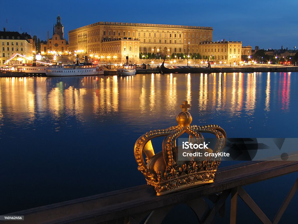 Der Königliche Palast in Stockholm. - Lizenzfrei Schlossgebäude Stock-Foto