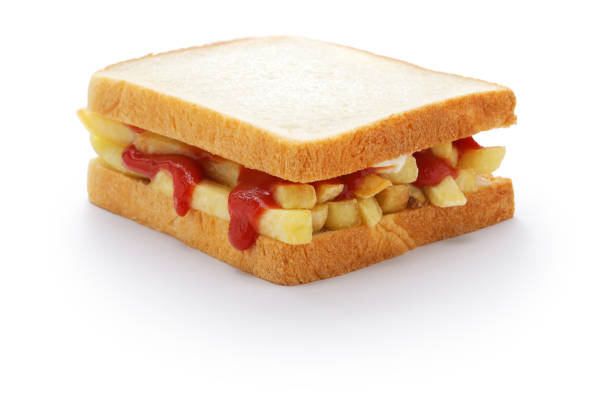 chip butty (french fry sandwich), British food