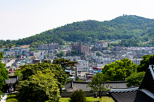 12 May 2021, Goryo Palace site(Historical site No.133), Ganghwa-gun, Incheon City, South Korea View of Goryo Palace site