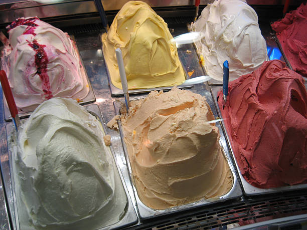 ice-cream shop stock photo