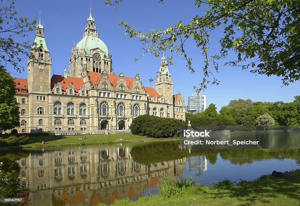 Prefeitura de Hanover, na Alemanha - Foto de stock de Alemanha royalty-free