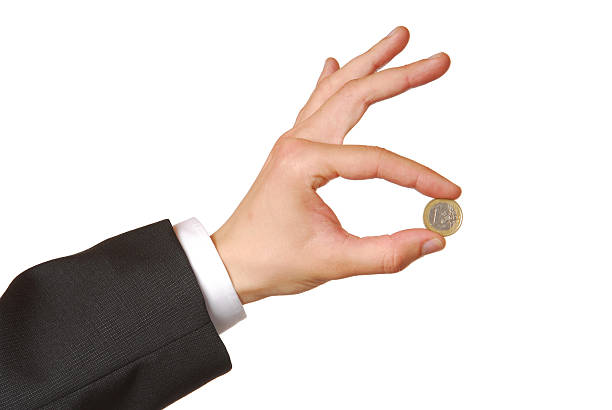 istock Man is holding 1 euro 140463007