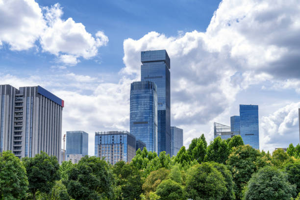 istock Modern buildings in Xi'an, China 1404631754