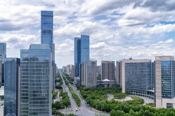 istock Modern buildings in Xi'an, China 1404631799