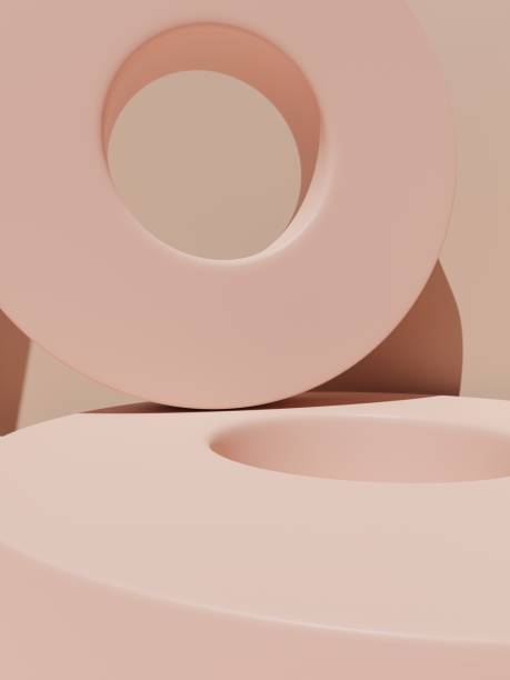 istock 3D Rendering Pastel Color Studio Shot Product Display Background with Geometric Blocks for Beauty, Cosmetics or Skin Care Product Display. 1404631944