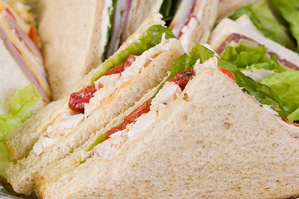 Close Up Sandwich Platter stock photo