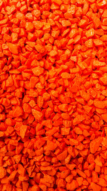 istock Vertical enlargement of reddish orange stone for artistic creation 1404632283