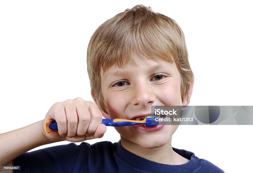 Lavar os Dentes - Royalty-free 6-7 Anos Foto de stock