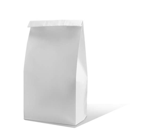 istock New closed paper bag on white background 1404638830