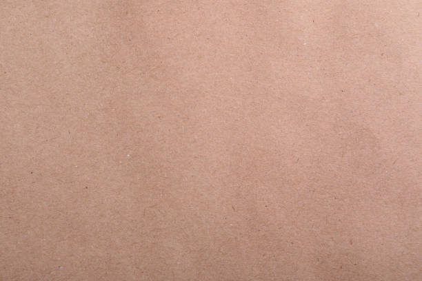 Texture of kraft paper bag as background, closeup