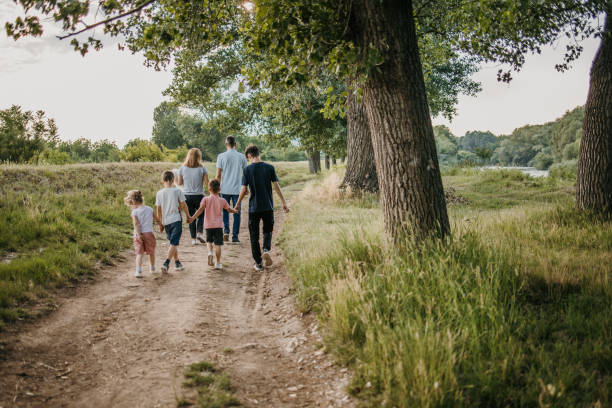 istock Big family in nature 1404642603