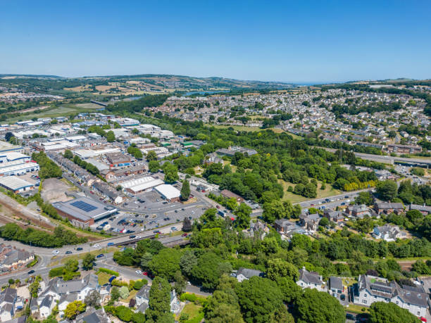 istock Newton Abbot to Teignmouth Aerial View 1404643114