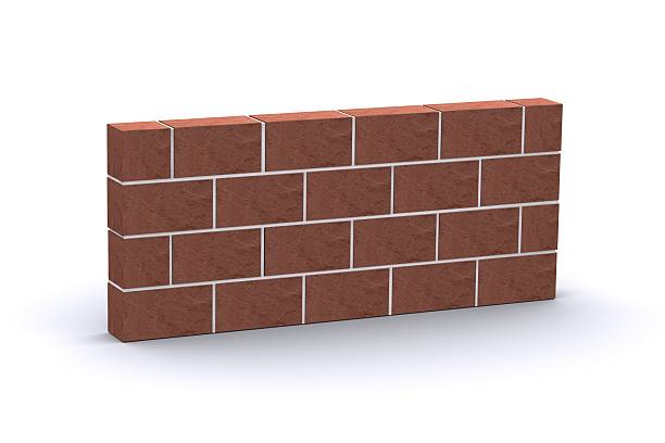 Red Brick Wall stock photo