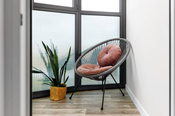 istock modern armchair standing on an open balcony 1404650956