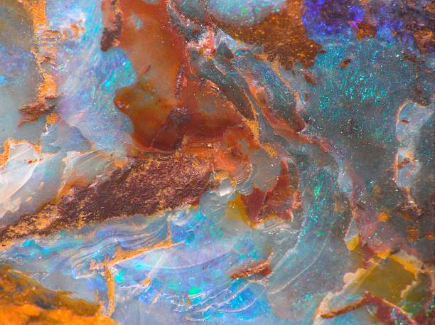 istock Close-up of opal with varying colors 140465102