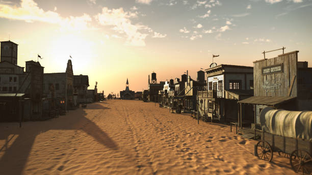 istock wild west village at sunrise 1404654226