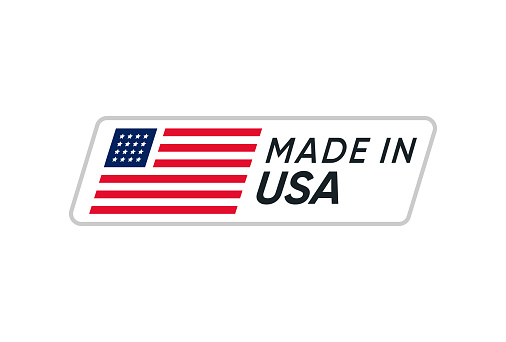 Made in USA label Banner Vector Design