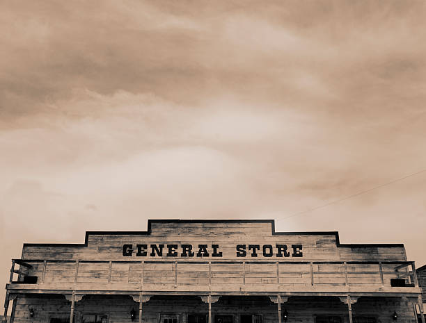 istock Sepia Toned Wild West Town 140465972