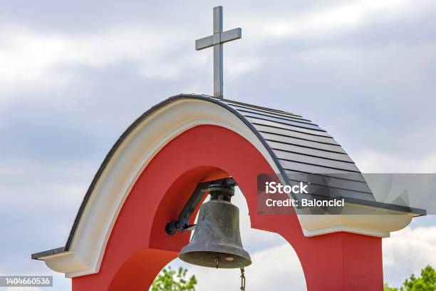 Church Bell Cross Stock Photo - Download Image Now - Architecture, Bell, Building Exterior