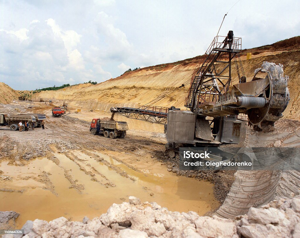 Industrial quarries - Royalty-free Amontoar Foto de stock
