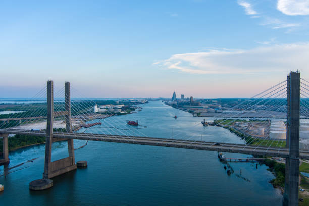 istock Cochrane bridge and Mobile, Alabama 1404663822