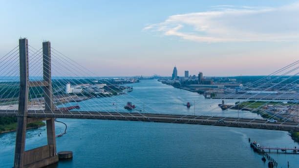istock Cochrane bridge and Mobile, Alabama 1404663901