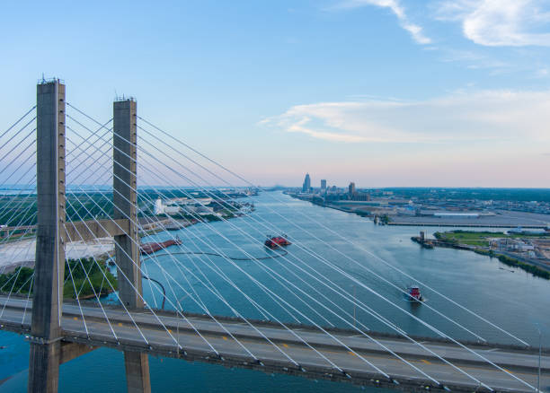 istock Cochrane bridge and Mobile, Alabama 1404664094
