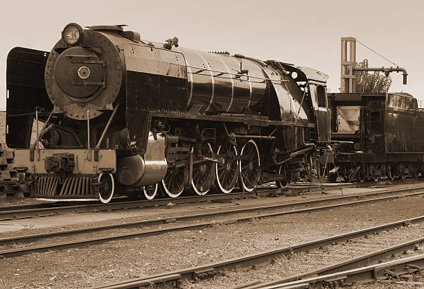 istock Vintage sepia steam train 140466843