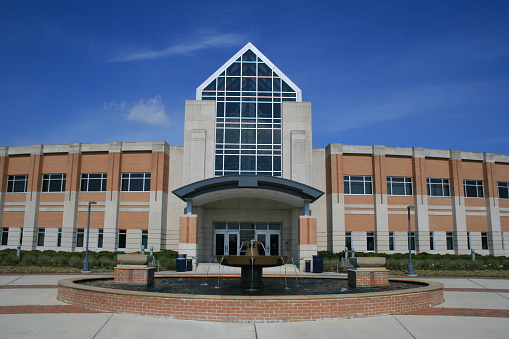 This image is a full color photograph of the Old Dominion University / Norfolk State University Higher Education Center in Virginia Beach, Virginia.