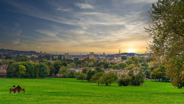 panorama oksfordu, wielka brytania - oxford england zdjęcia i obrazy z banku zdjęć