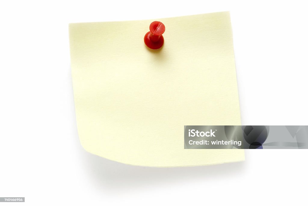 Post-it giallo - Foto stock royalty-free di Affissione